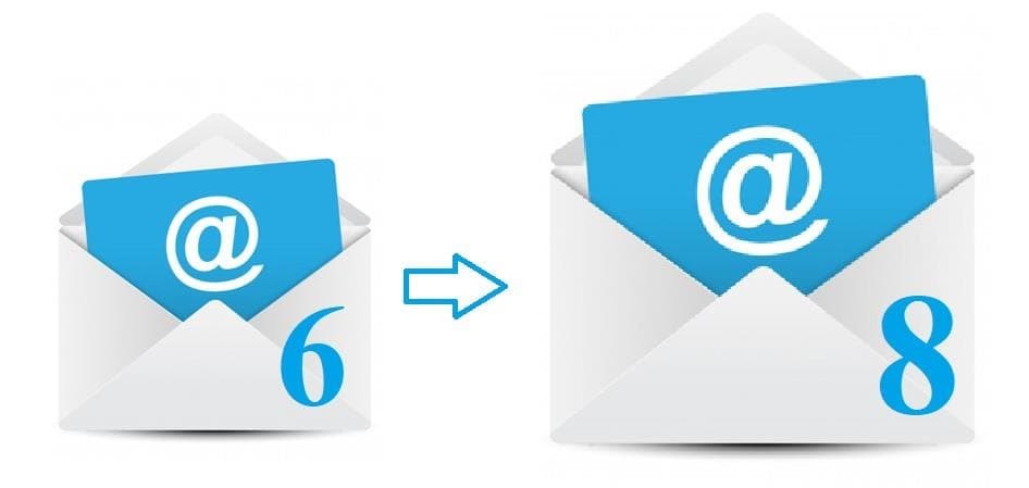 8 GB en los correos de los clientes - Imagen 1