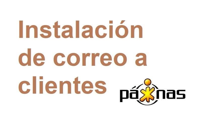 Configuración de correo electrónico para clientes de Páxinas Galegas