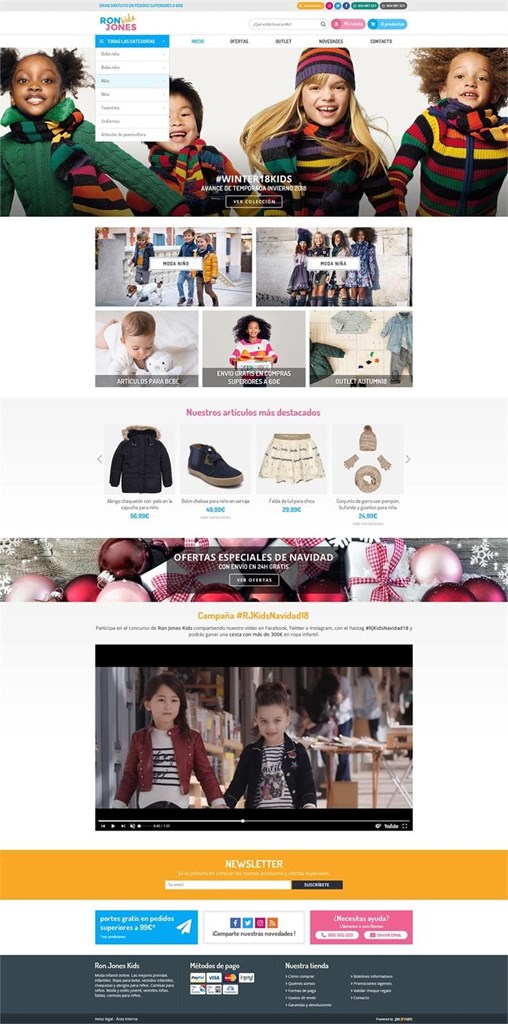 Diseño de PORTADA ACTIVA NUEVAS TIENDAS ONLINE