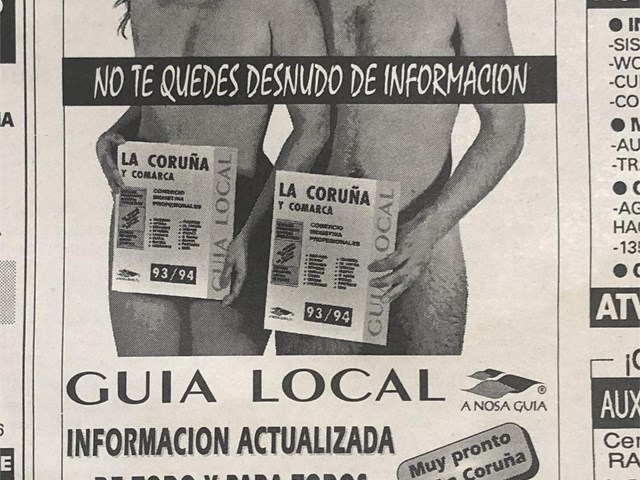 Páxinas Galegas 1993-95 PUBLICIDAD