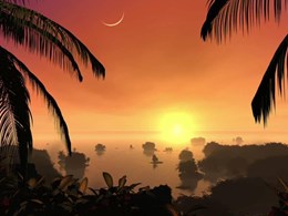 Puesta de sol en el Trópico