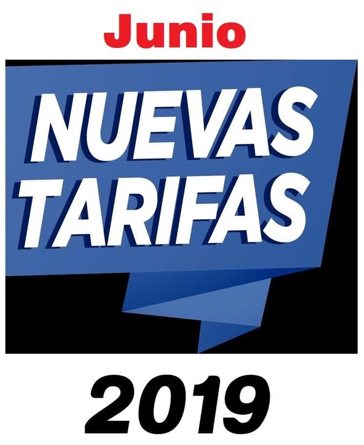 Tarifas 2019