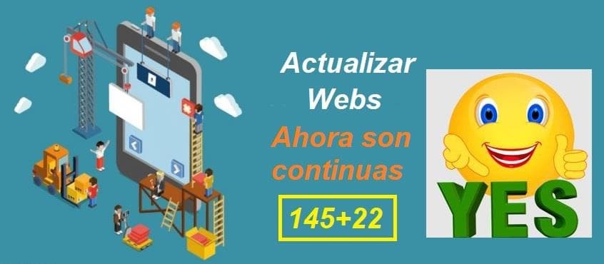 Webs para actualizar anteriores al 31 de diciembre de 2015